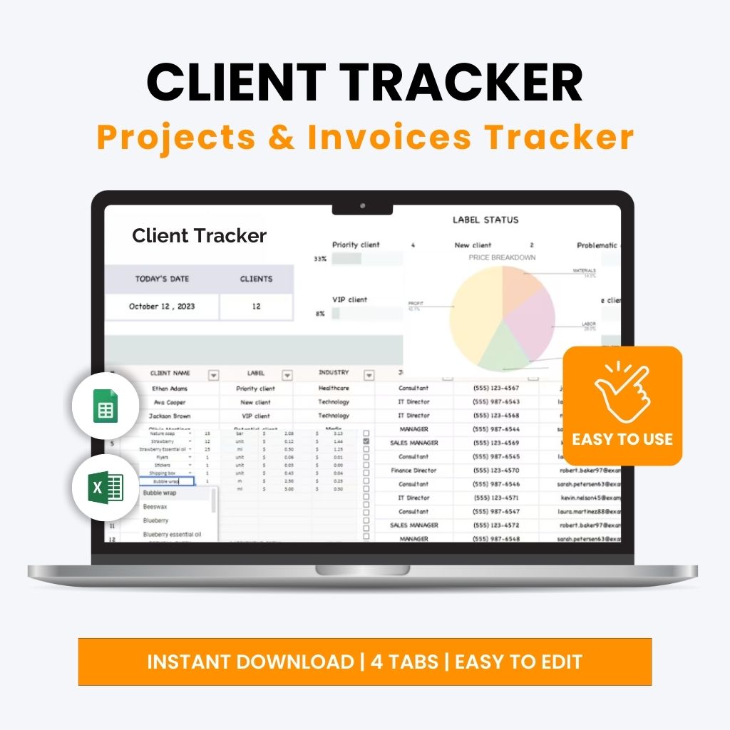 Client Tracker & Management Spreadsheet